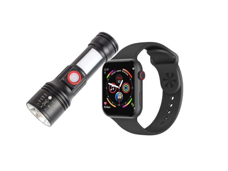 Smartwatch + Linterna Multifunción 800 LM