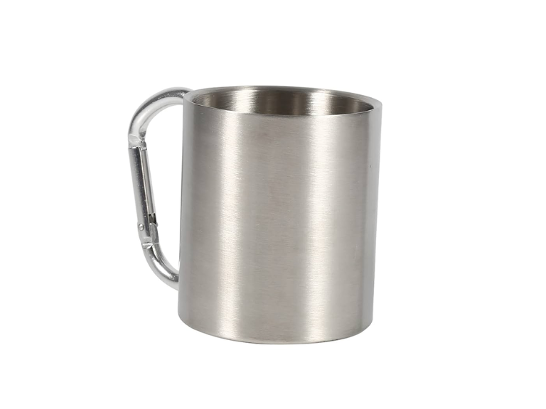 Vasos Camping con Mosquetón de Acero 4 unidades