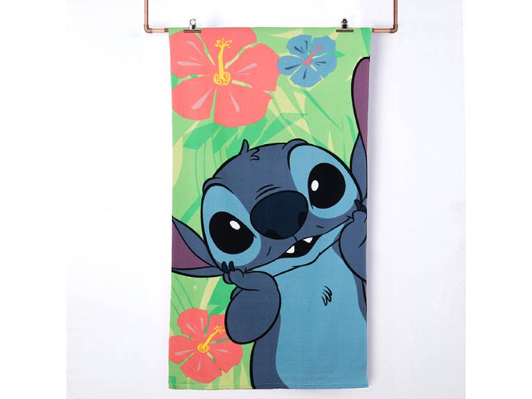 Toalla con Bolso Stitch Cute
