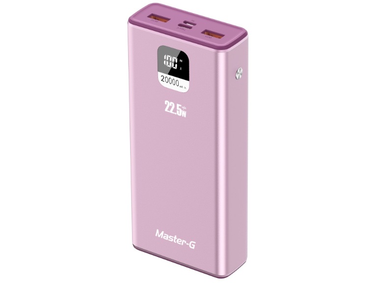 Batería Externa Power Bank 20000 Mah 22.5W Rosada