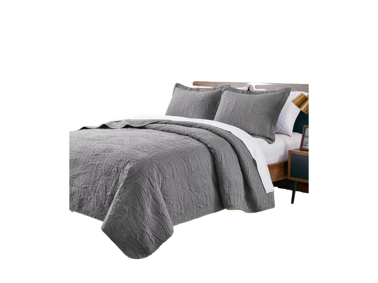 Cubrecama Quilt Reversible Queen 228x228 cm Más Fundas