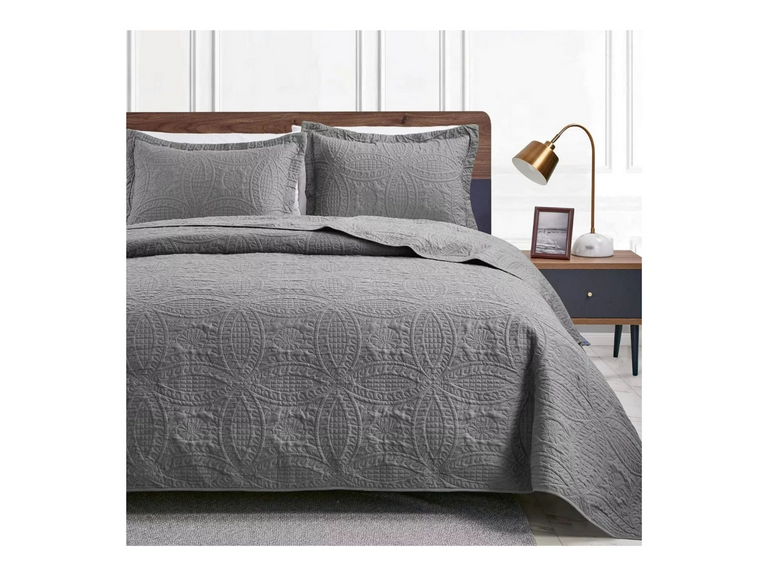 Cubrecama Quilt Reversible Queen 228x228 cm Más Fundas