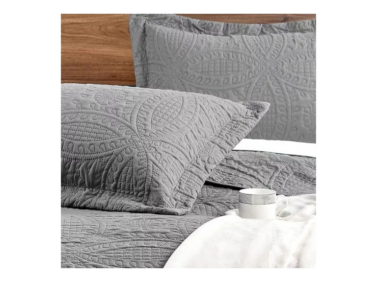 Cubrecama Quilt Reversible Queen 228x228 cm Más Fundas