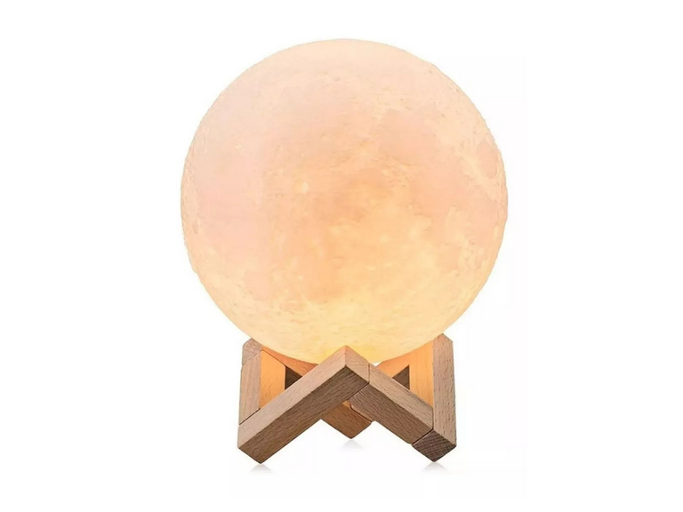 Lámpara Humidificador Difusor Aromaterapia Luna 880 ML LED