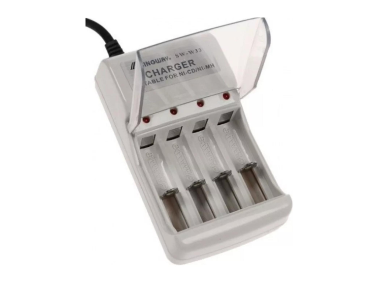 Cargador Pilas Recargables 4 Pilas AA AAA 5 V