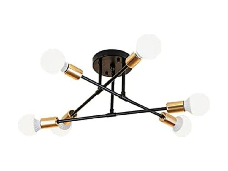 Lámpara Techo Colgante Iluminación 6 Focos E27