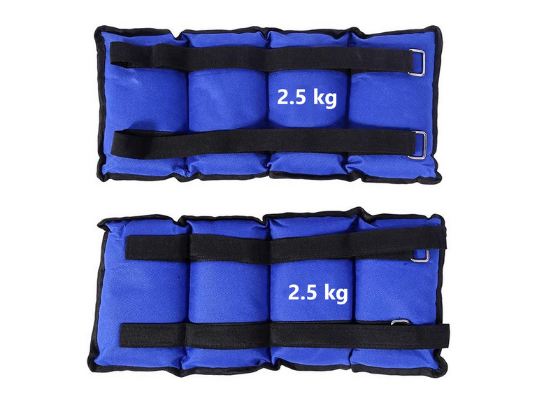Pesas Deportivas Tobillos Muñeca 5 KG Azul
