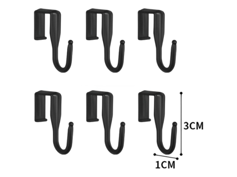 Estante Repisa Rack Extendible Microondas Cocina Gancho Negro