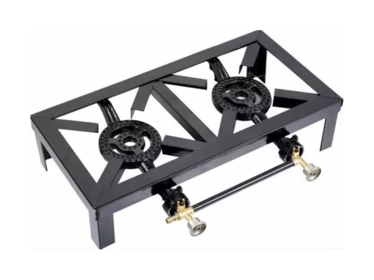 Cocinilla Camping Cocina Gas Fogón 2 Quemadores Portátil