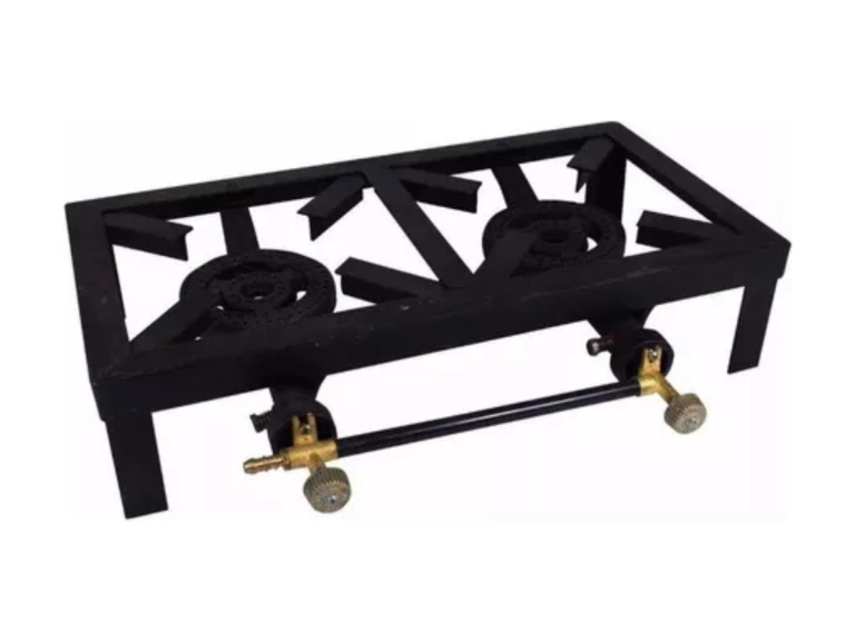 Cocinilla Camping Cocina Gas Fogón 2 Quemadores Portátil