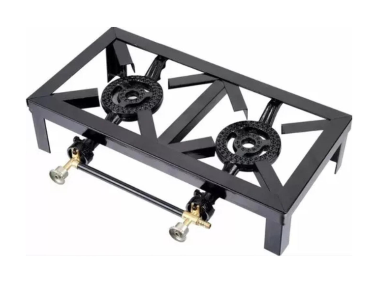 Cocinilla Camping Cocina Gas Fogón 2 Quemadores Portátil