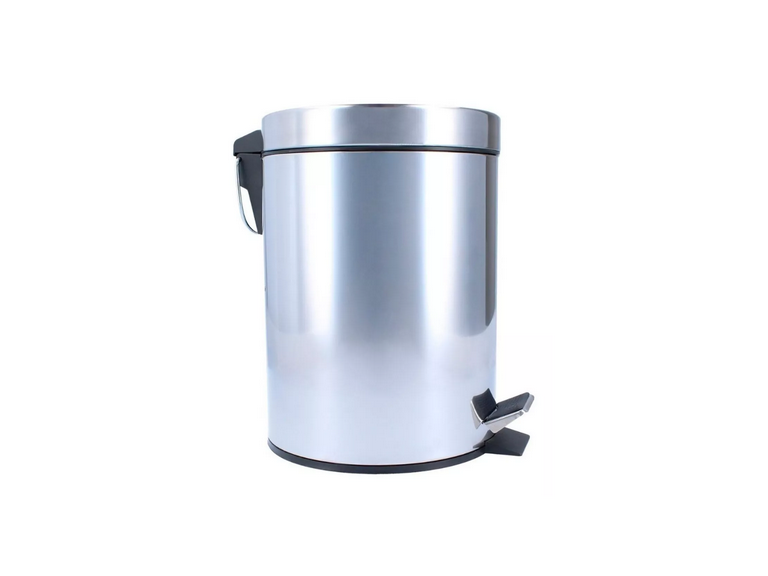 Papelero Basurero Pedal 3 LT Acero Inoxidable