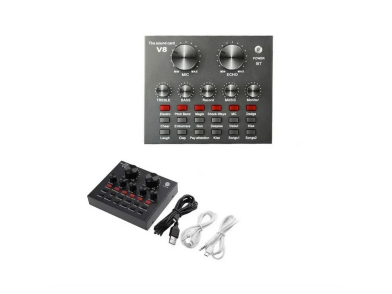 Tarjeta Sonido USB Mezclador Interfaz Audio Stream Bluetooth