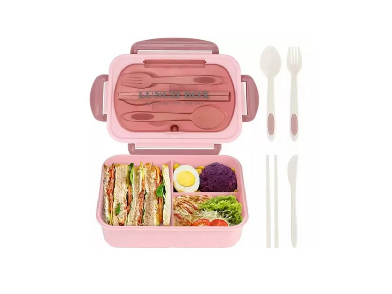 Tupper Contenedor Microondas Alimentos Servicio Rosado