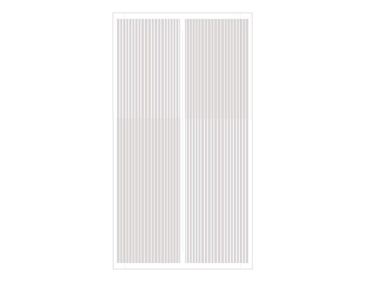 Malla Cortina Puerta Magnético Mosquitos Insectos Blanco