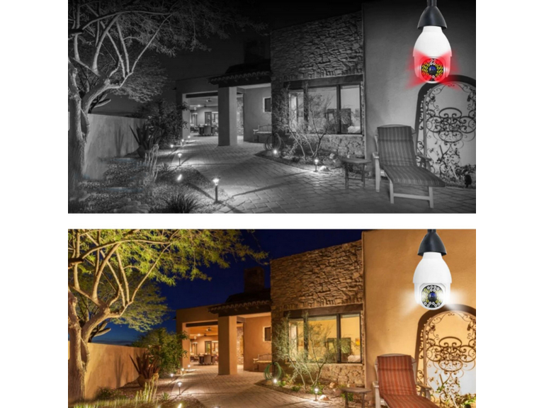 Cámara IP Ampolleta WIFI Seguimiento 360 grados