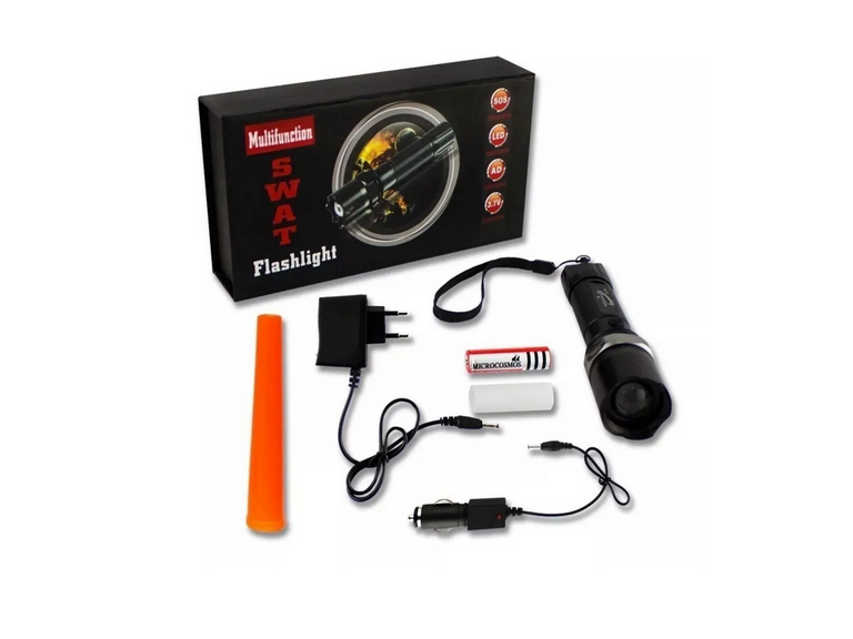 Linterna Laser Rojo Táctica Swat Zoom