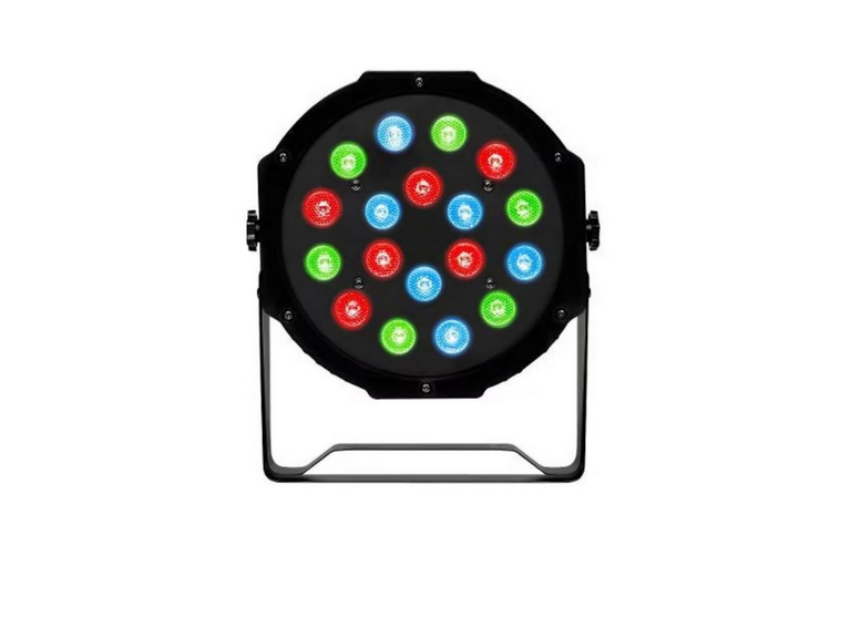 Foco Luces Par 18 LED RGB DMX Fiesta Luces