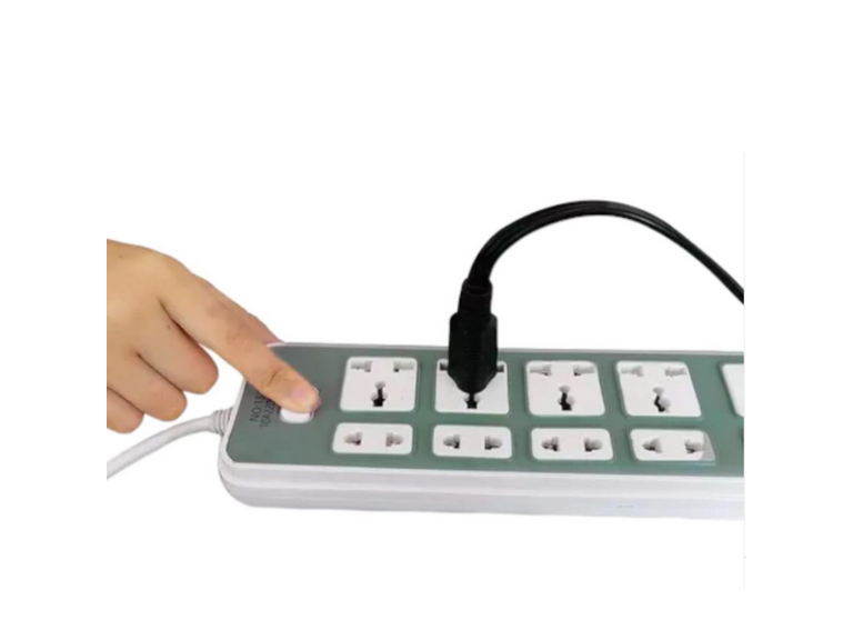 Alargador Elétrico Corriente 9 Posiciones 2 Orificios USB 5 M