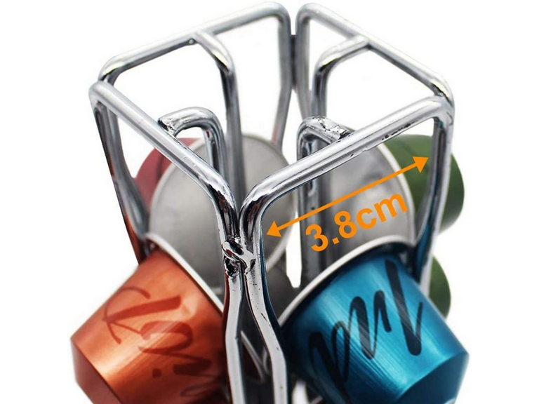 Porta 40 Cápsulas Nespresso Giratorio 36x11 cm