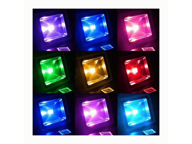 Foco Reflector LED Control RGB 10 Watt