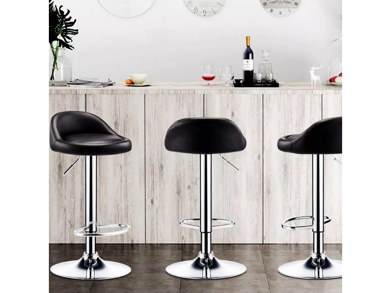 Taburete Silla Piso Bar 80 cm Negro