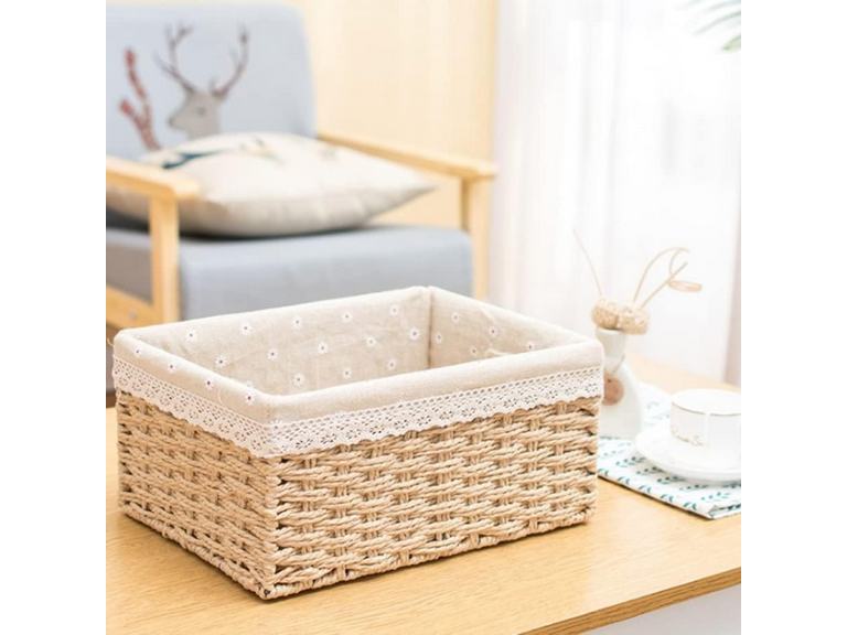 Set 3 Organizadores Canastas Almacenamiento Rectángular