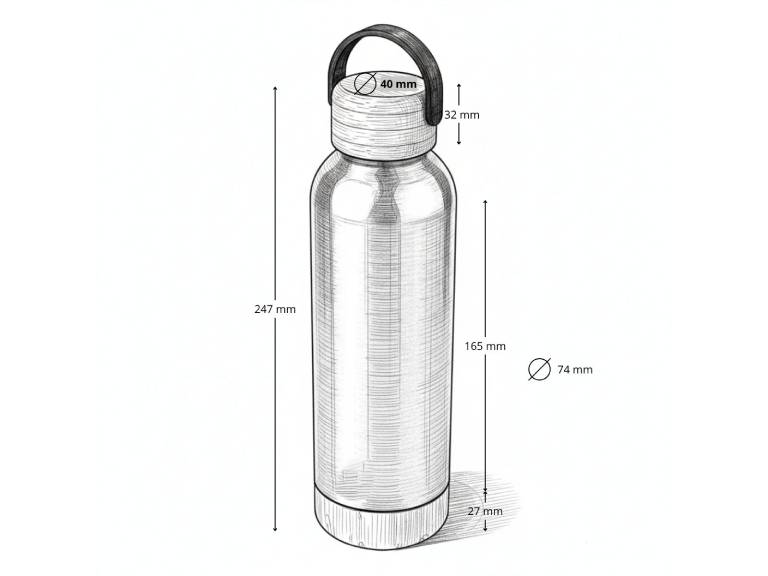 Botella térmica SIBERIA Gris