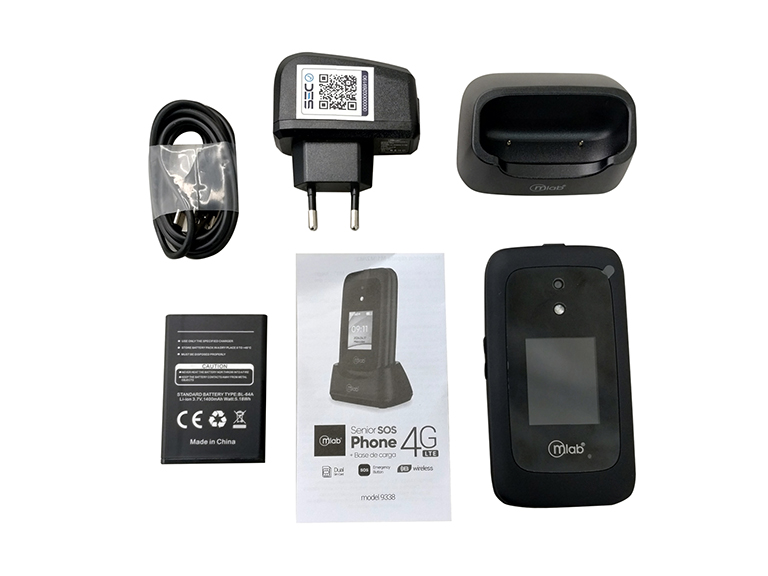 Telefono Senior Shell 4G Sos 2.8 pulgadas Black