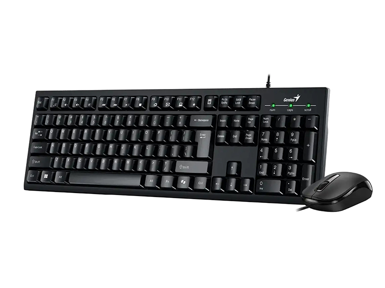 Kit Teclado Mouse Copilot Usb Black