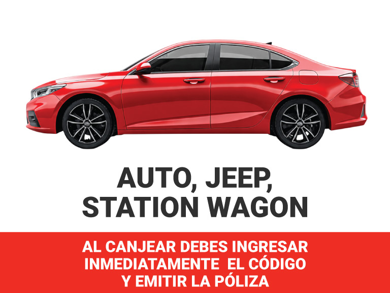 Automóvil, Station Wagon y Jeep