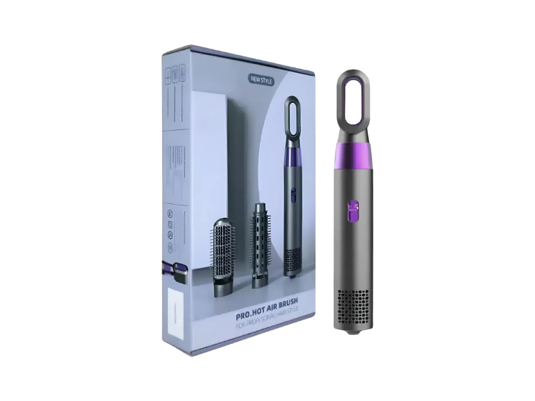 Secador Cabello 3 En 1 Diseño Moderno + Peines Negro