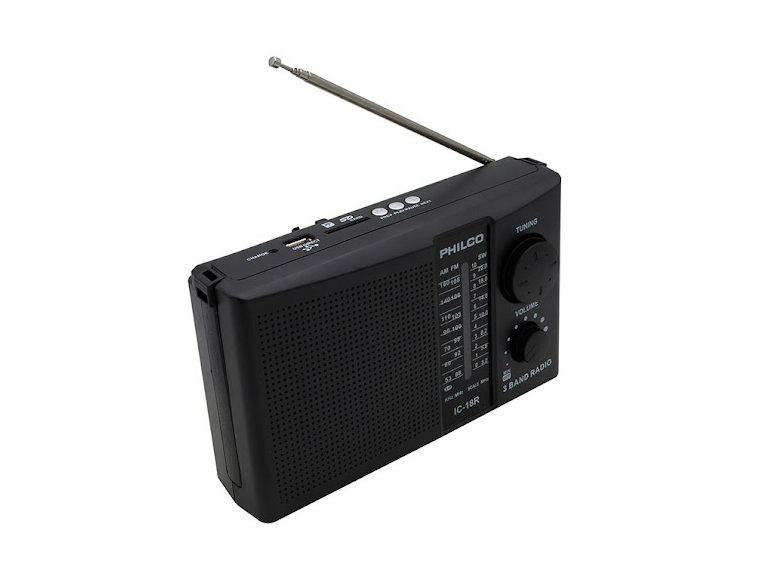 Radio portátil Philco recargable o pilas