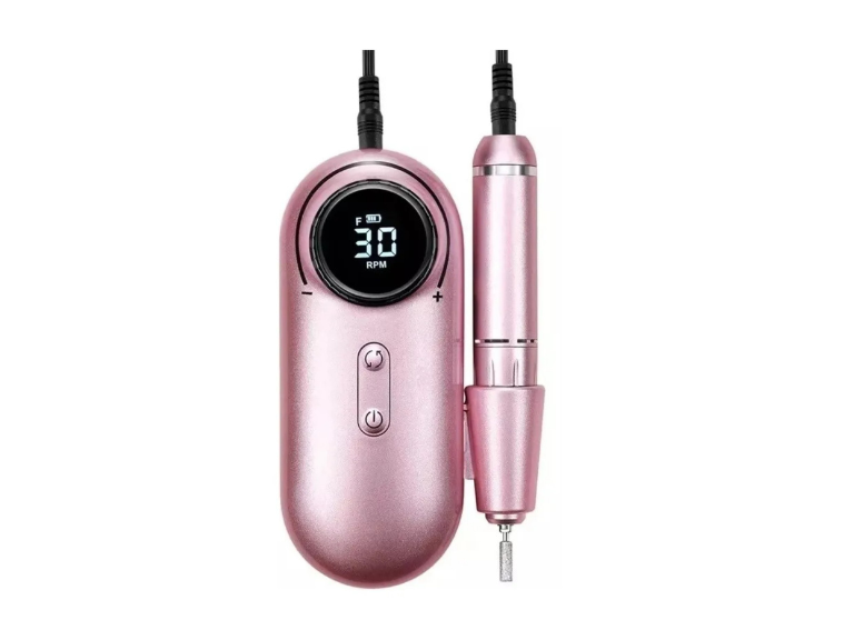Torno Inalámbrico Pedicura Profesional 25 Watt Rosado
