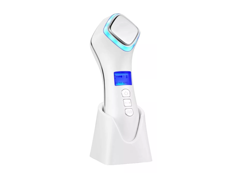 Masajeador Eléctrico Facial Terapia Rostro Ultrasónico Crioterapia Control