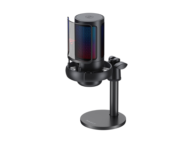 Micrófono Streaming RGB Negro Havit