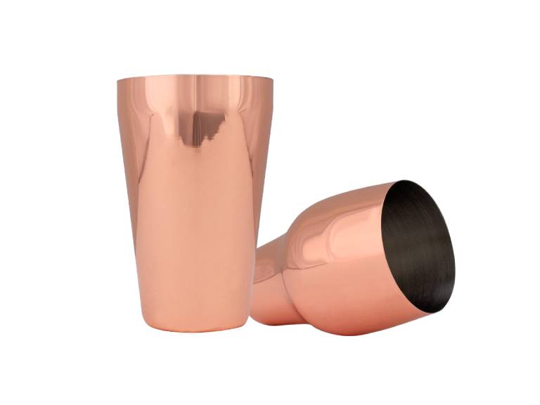 Set de Cóctel metálico Encobrizado