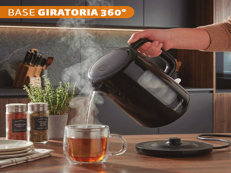 Hervidor Somela HE500 Negro 2.5 Lts