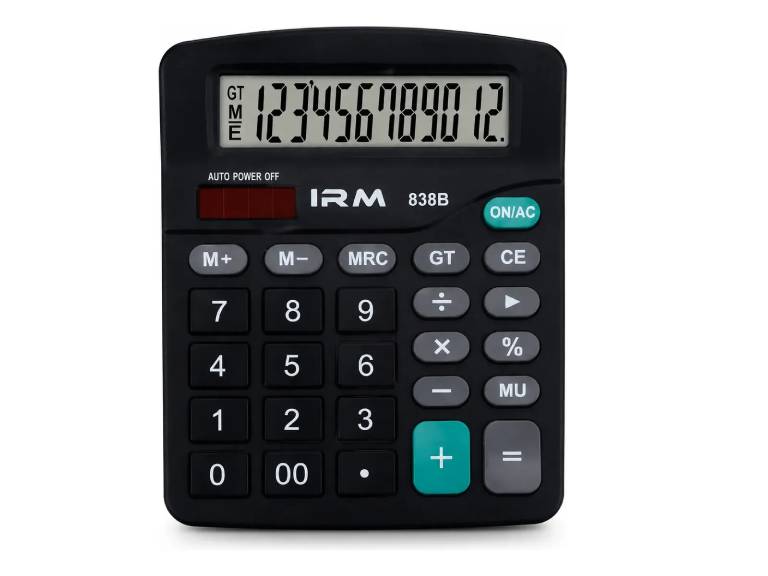 Calculadora IRM 838B 12 Dígitos Pantalla Grande Oficina