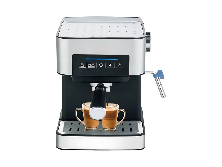 Máquina Café Espresso Plateado