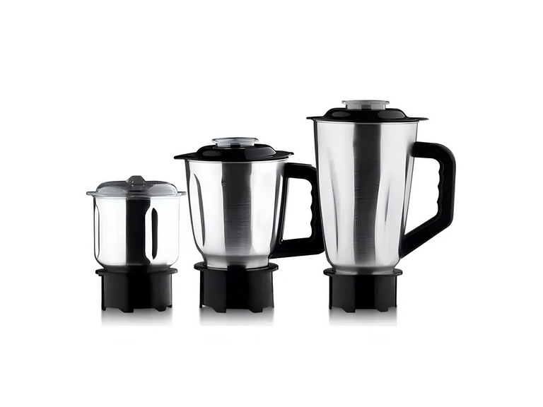 Licuadora 3 En 1 Vaso Metal 1.5 LT Negro