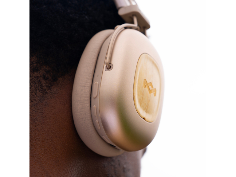 Audífono Bluetooth Positive Vibration Rebel ANC Beige