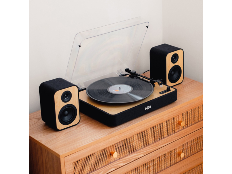 Tornamesa Bluetooth Revolution Con Parlantes Marley