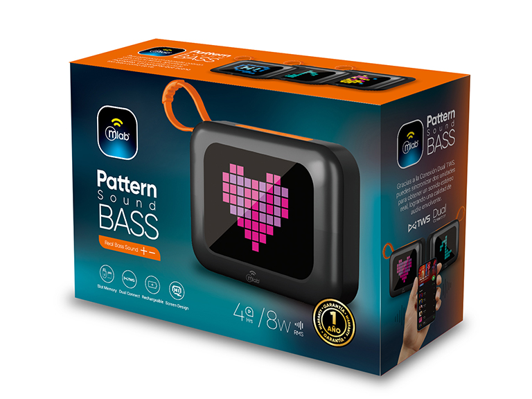 Parlante Pattern Sound Bass Black