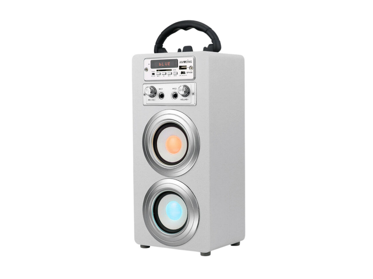 Parlante Bluetooth Karaoke Inalambrico 10 Watt Blanco