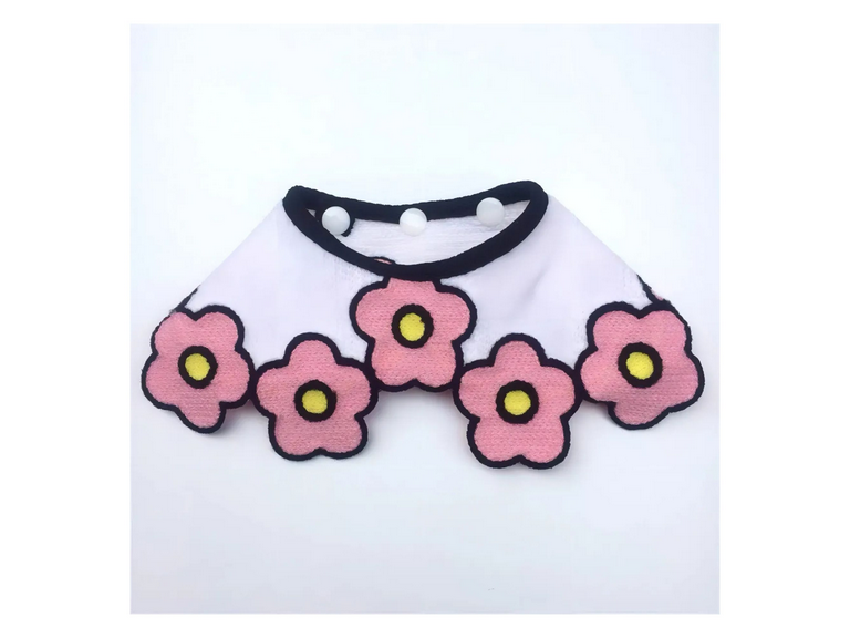 Collar Pañuelo Mascotas Perro Gato 25-32 Blanco