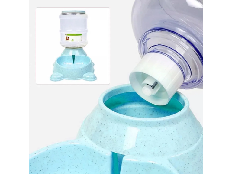 Dispensador Agua Bebedero Automático Mascota 3.8 LT Azul