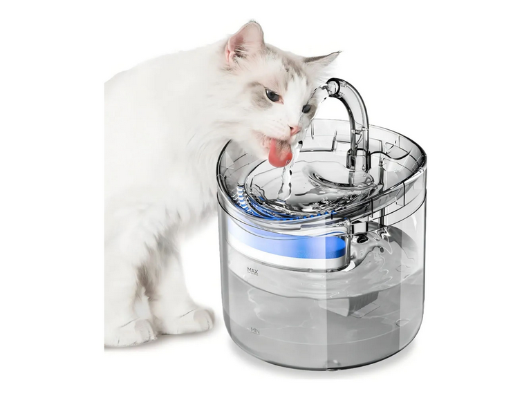Fuente Bebedero Agua Mascota Perro Gato Transparente 1.8 LT