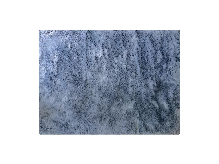 Alfombra Peluda Super Suave 2x1.8 MTS Plomo Liso