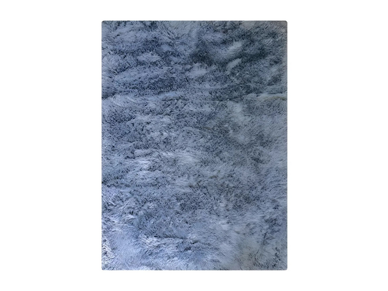 Alfombra Peluda Super Suave 2x1.8 MTS Plomo Liso